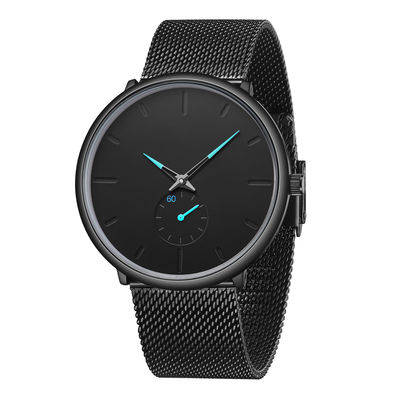 Orologio del quarzo della lega di PE45 Movt, orologio Scratchproof di acciaio inossidabile 316l