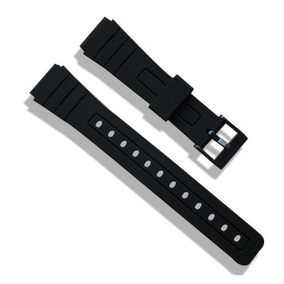 ROHS ha approvato la banda nera del silicone dei pezzi di ricambio degli orologi