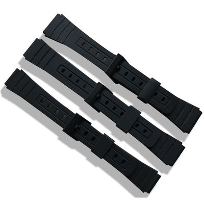 ROHS ha approvato la banda nera del silicone dei pezzi di ricambio degli orologi