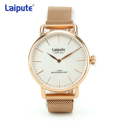 Orologio Laipute di Rose Gold Stainless Steel Quartz opaco