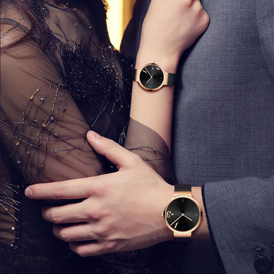 Diametro nascosto della prova 36mm dell'acqua dell'orologio 5bar del quarzo delle coppie del catenaccio