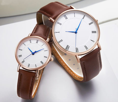 Regalo bollato analogico dell'orologio messo per resistente di acqua delle coppie SUS316L 3ATM