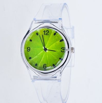 ODM trasparente del quadrante del cinturino di orologio di plastica di sport 40mm disponibile