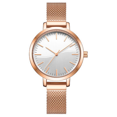 Heatproof resistente alla corrosione impermeabile delle donne dell'orologio di lusso del quarzo