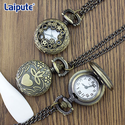 L'orologio d'annata impresso squisito dell'orologio da tasca con la moneta del quadrante di 27mm ha graduato