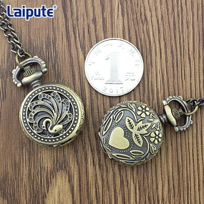 L'orologio d'annata impresso squisito dell'orologio da tasca con la moneta del quadrante di 27mm ha graduato