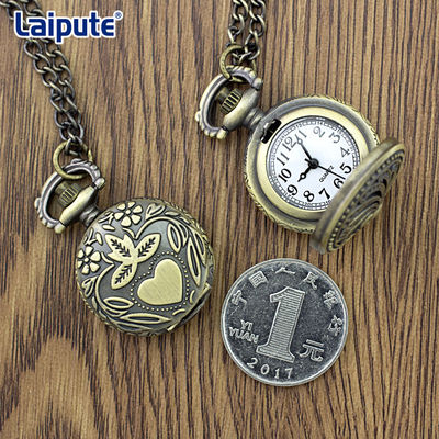 L'orologio d'annata impresso squisito dell'orologio da tasca con la moneta del quadrante di 27mm ha graduato