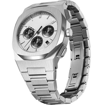 Cronografo dell'orologio del quarzo di acciaio inossidabile di SUS316L con la batteria di SR626SW