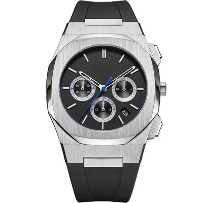 Cronografo dell'orologio del quarzo di acciaio inossidabile di SUS316L con la batteria di SR626SW