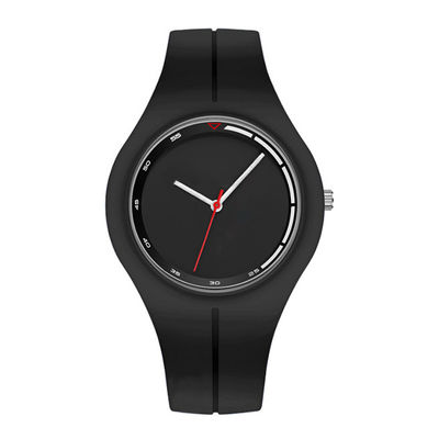 orologio di 41mm sul polso delle donne, orologio del braccialetto del silicone per le signore