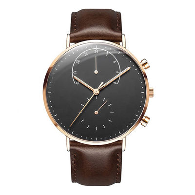 orologio del quarzo di acciaio inossidabile 316l, orologio di 36mm con l'allarme di vibrazione