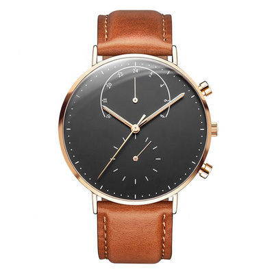orologio del quarzo di acciaio inossidabile 316l, orologio di 36mm con l'allarme di vibrazione
