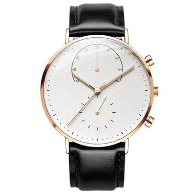 orologio del quarzo di acciaio inossidabile 316l, orologio di 36mm con l'allarme di vibrazione