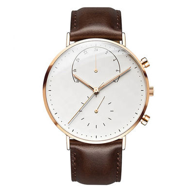 orologio del quarzo di acciaio inossidabile 316l, orologio di 36mm con l'allarme di vibrazione