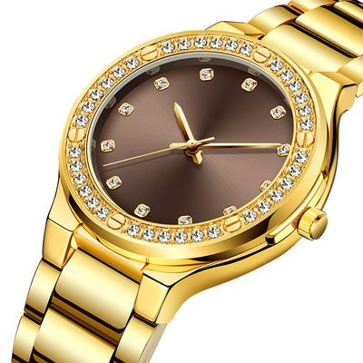 ROHS Diamond Quartz Watch genuino, Hardlex Diamond Bracelet Watch For Ladies
