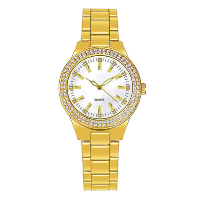Spessore genuino placcante del quadrante di Movt Diamond Watch 8mm del quarzo di IPG