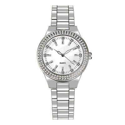 Spessore genuino placcante del quadrante di Movt Diamond Watch 8mm del quarzo di IPG