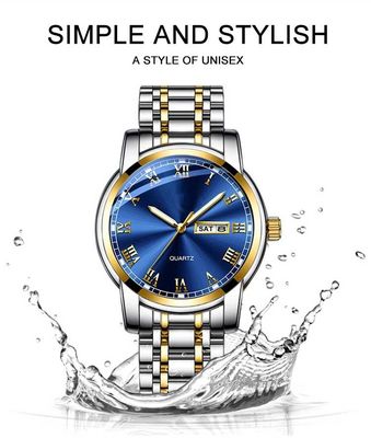 OEM di lusso 118g disponibile dell'orologio di acciaio inossidabile del movimento del quarzo