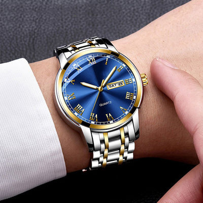 OEM di lusso 118g disponibile dell'orologio di acciaio inossidabile del movimento del quarzo