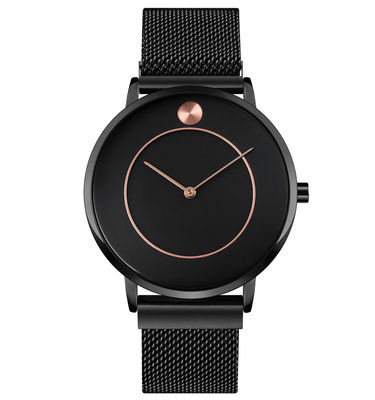 Orologio del quarzo di acciaio inossidabile del ODM, orologio resistente dell'acqua di acciaio inossidabile