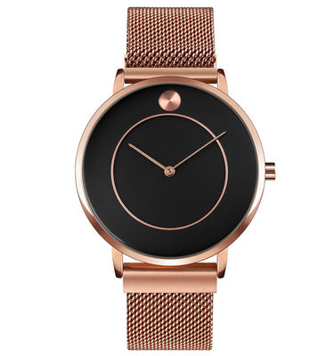 Orologio del quarzo di acciaio inossidabile del ODM, orologio resistente dell'acqua di acciaio inossidabile