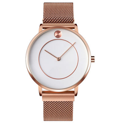 Orologio del quarzo di acciaio inossidabile del ODM, orologio resistente dell'acqua di acciaio inossidabile