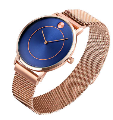 Orologio del quarzo di acciaio inossidabile del ODM, orologio resistente dell'acqua di acciaio inossidabile