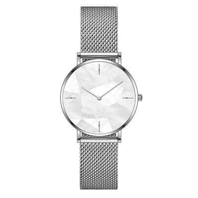 Resistente di acqua dell'orologio 3atm di acciaio inossidabile del quarzo delle donne di SS316L