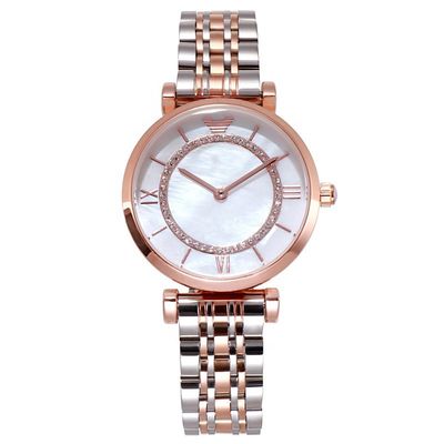 ODM delle signore Giappone Movt di Diamond Rose Gold Wrist Watch For disponibile