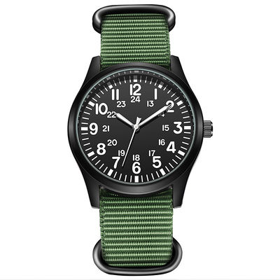 Orologi classici del quarzo della batteria di SR626SW, orologio di nylon di PC21 Movt