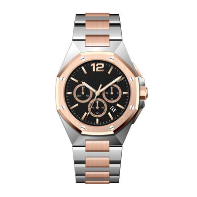 Rose Gold Quartz Battery Wristwatches 10Bar JS25 impermeabile Movt