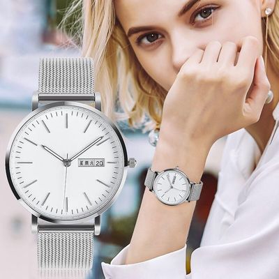 Orologio 3BAR 3Needles resistente all'acqua di Rose Gold Women Quartz Wrist