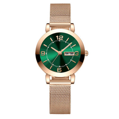 Orologio di lusso del cronografo del quarzo delle donne del movimento del Giappone