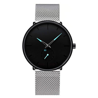 Orologio unisex del quarzo di modo con acciaio inossidabile Mesh Band