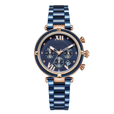 Nuovi orologi di lusso di tendenza di Crystal Women Watch Roman Numerals per le signore