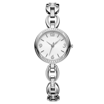 Orologio Diamond Encrusted Jewelry Buckle del quarzo delle donne del braccialetto