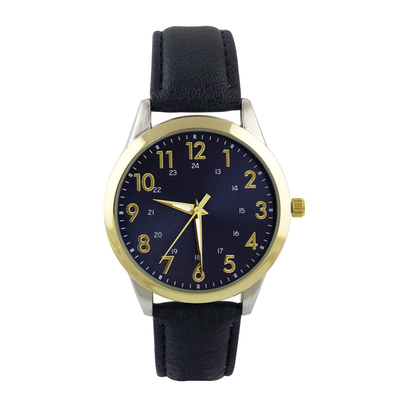 Cassa placcante del cinturino di orologio di cuoio casuale 17mm della lega del quarzo per Famale