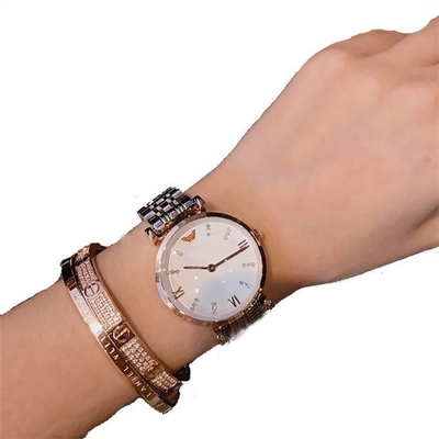 Orologio analogico 30mm Dia Casual Aesthetic Mirror del quarzo di acciaio inossidabile