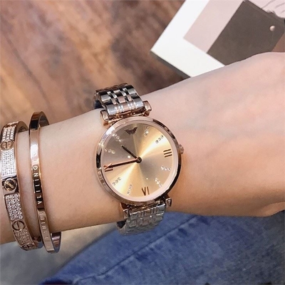 Orologio analogico 30mm Dia Casual Aesthetic Mirror del quarzo di acciaio inossidabile