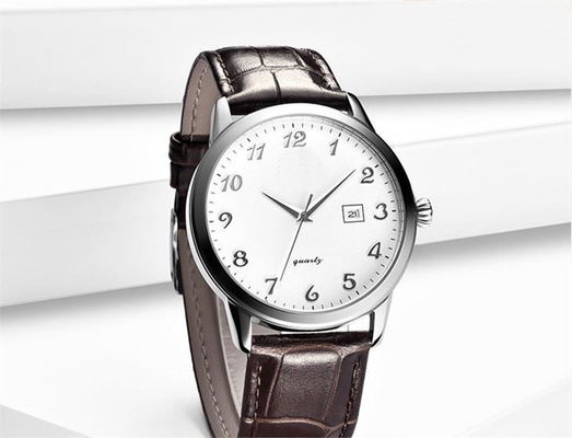 Cinghia del quadrante 220mm dell'orologio 42mm del cronografo delle cinghie di cuoio