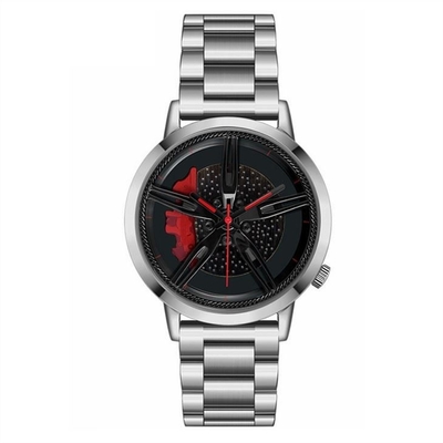 acciaio maschio ROHS del quadrante di scheletro dell'orologio del quarzo di acciaio inossidabile della cinghia di 20mm