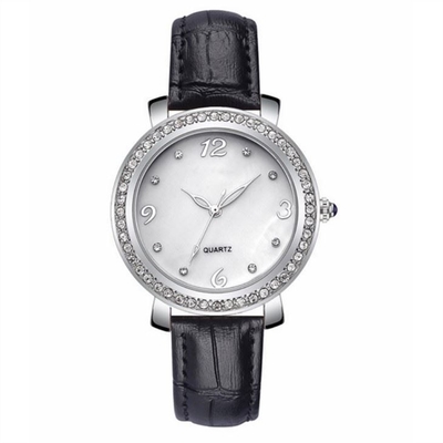 Lunghezza genuina ROHS di Diamond Quartz Watch 280mm del quadrante di zircone per le donne