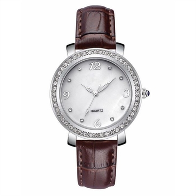 Lunghezza genuina ROHS di Diamond Quartz Watch 280mm del quadrante di zircone per le donne
