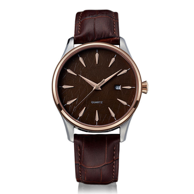 30M Waterproof Top Layer fustigano l'orologio di cuoio delle coppie
