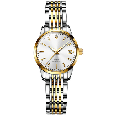 Caso di Diamond Watch Interchangeable Strap Alloy delle donne meccaniche