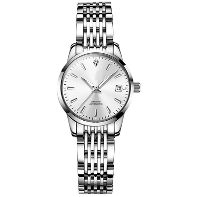 Caso di Diamond Watch Interchangeable Strap Alloy delle donne meccaniche