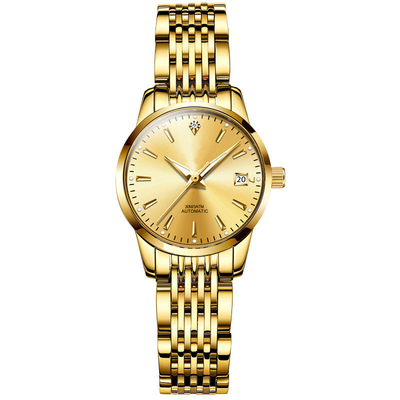 Caso di Diamond Watch Interchangeable Strap Alloy delle donne meccaniche
