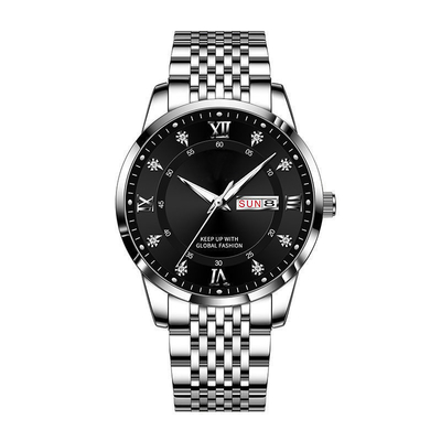 Fermaglio della farfalla dell'orologio di Seiko Movement Stainless Steel Chronograph impermeabile