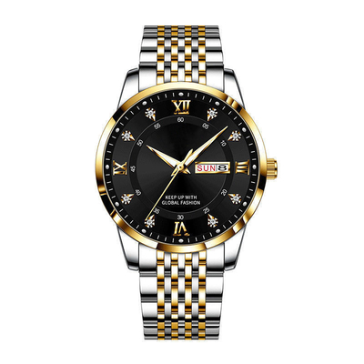 Fermaglio della farfalla dell'orologio di Seiko Movement Stainless Steel Chronograph impermeabile