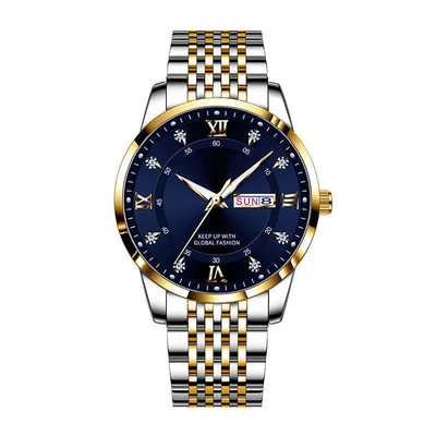 Fermaglio della farfalla dell'orologio di Seiko Movement Stainless Steel Chronograph impermeabile